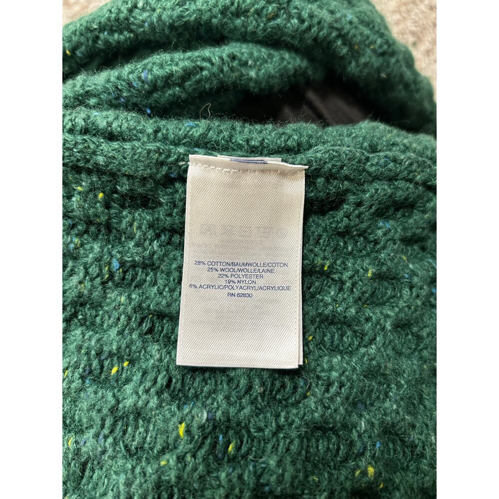 Lands' End Women's Green Cable Knit Turtleneck Sweater; Size M - Picture 6 of 8